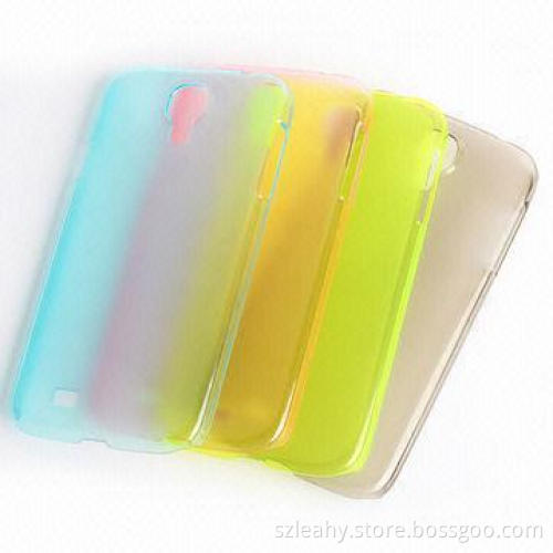 Colorful Transparent Dull Polish Plastic Case for Samsung Galaxy S4